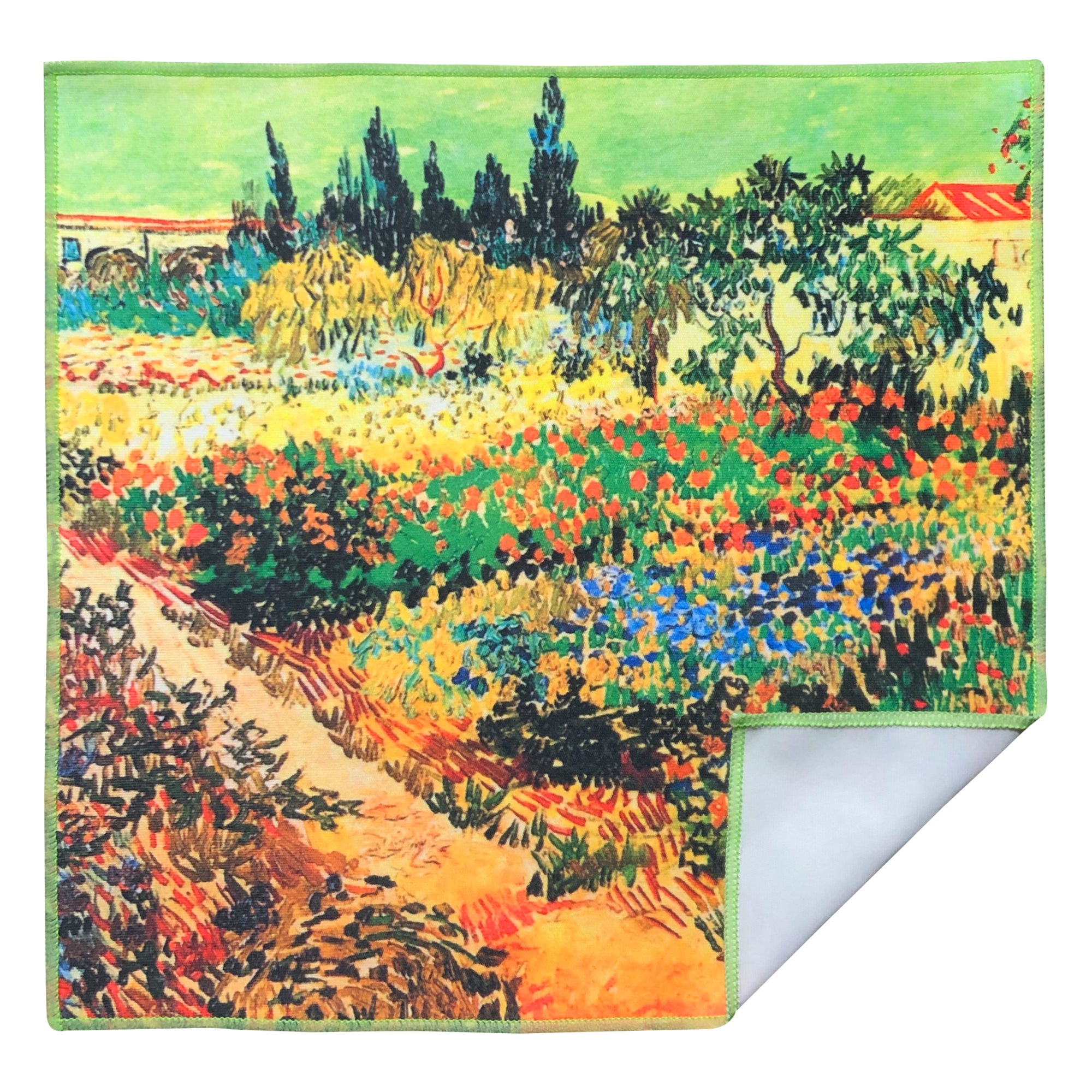 [6 Pack] Vincent Van Gogh "The Garden at Arles" - Art Collection - Ultra Premium Quality Microfiber Cleaning Cloths