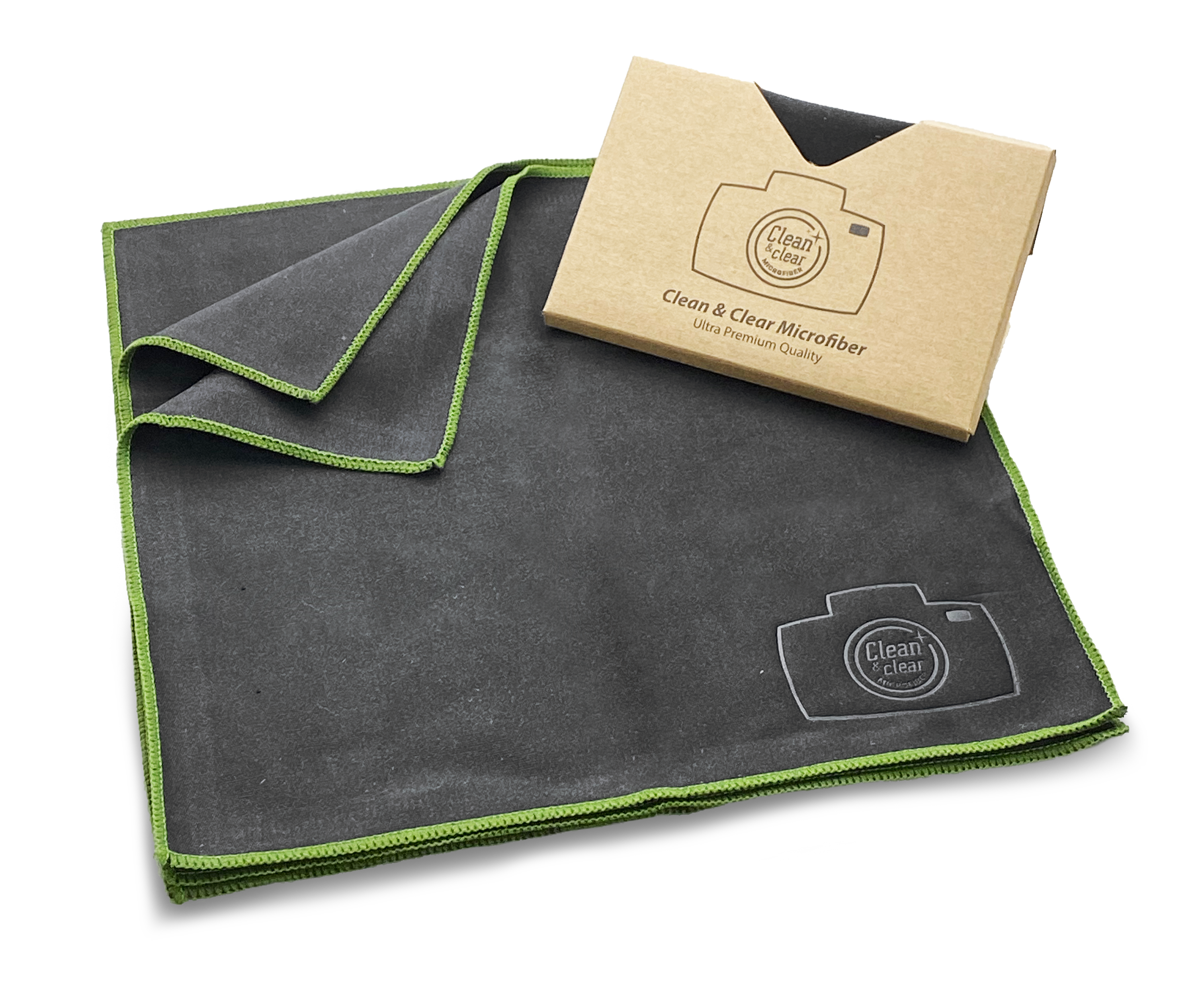 Clean & Clear Microfiber Ultra Premium Quality Lens Cleaning Cloths - Microfiber Cleaning Cloth Camera Lens, Glasses, Screens, Phone.