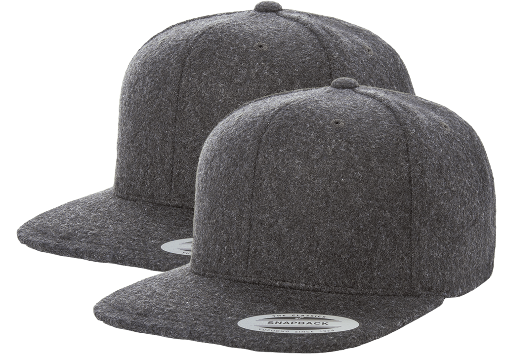 Yupoong Classic® 6689 - Melton Wool Snapback Cap (2 Pack)