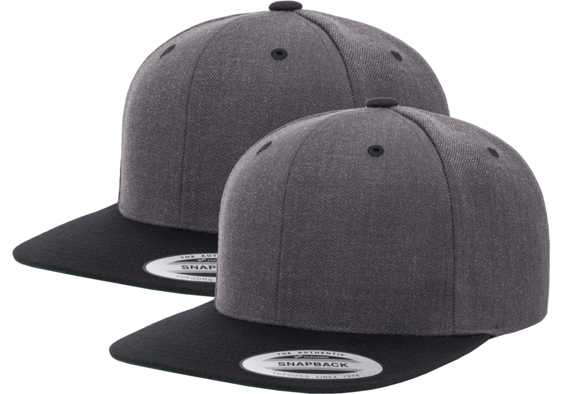 Yupoong Classic® 6089MT - Premium Snapback Cap (2 Pack)