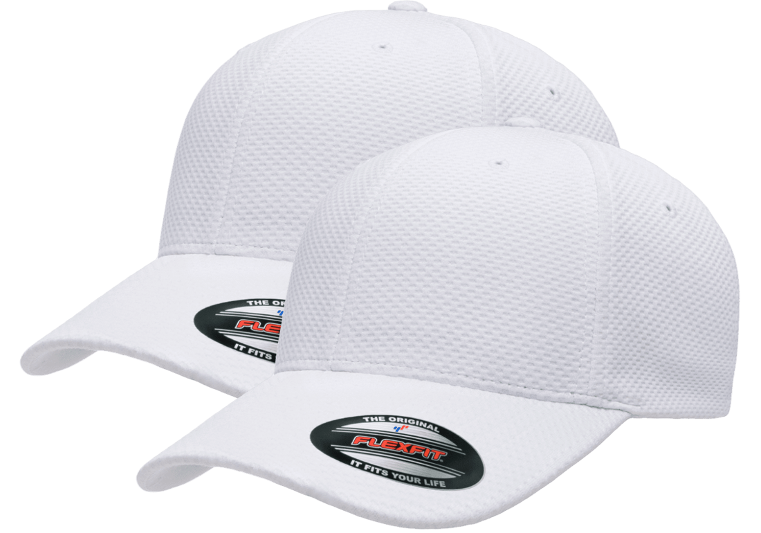FLEXFIT 6584 - Cool & Dry 3D Hexagon Jersey Cap (2 Pack)