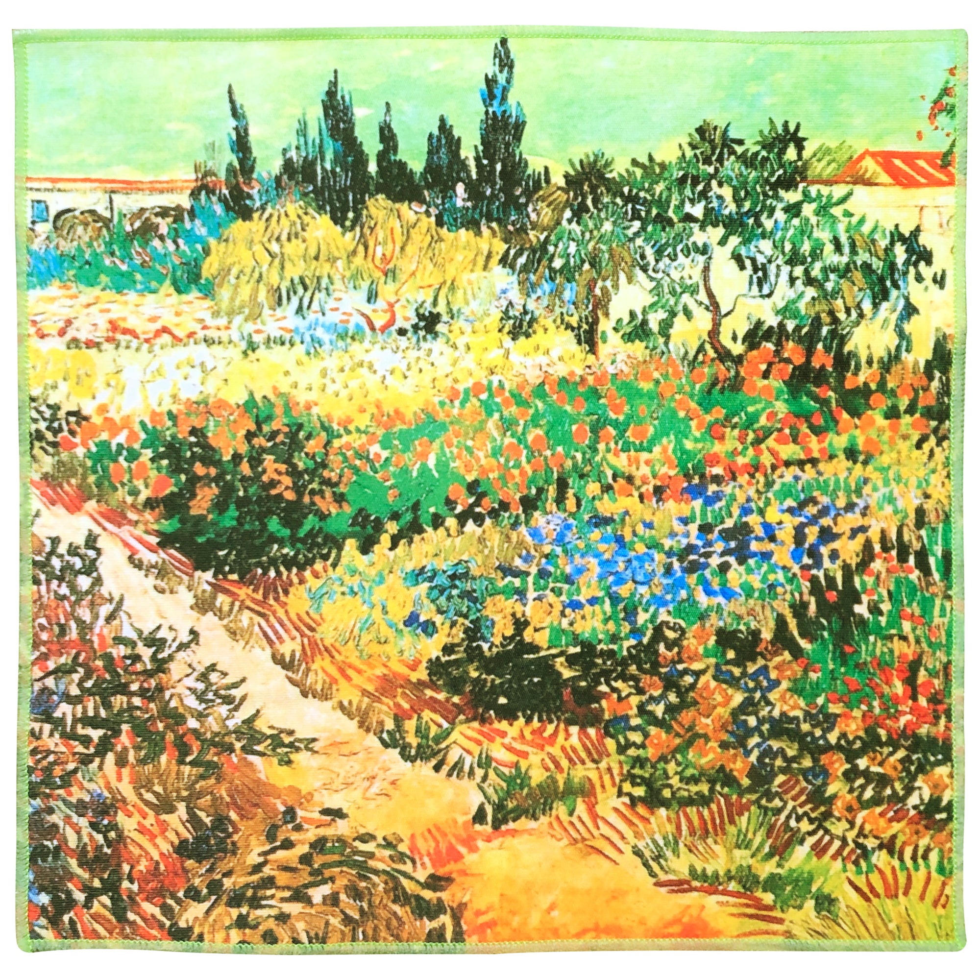 [6 Pack] Vincent Van Gogh "The Garden at Arles" - Art Collection - Ultra Premium Quality Microfiber Cleaning Cloths