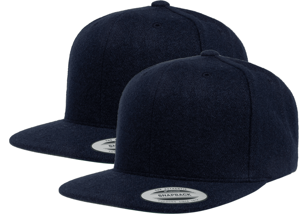 Yupoong Classic® 6689 - Melton Wool Snapback Cap (2 Pack)